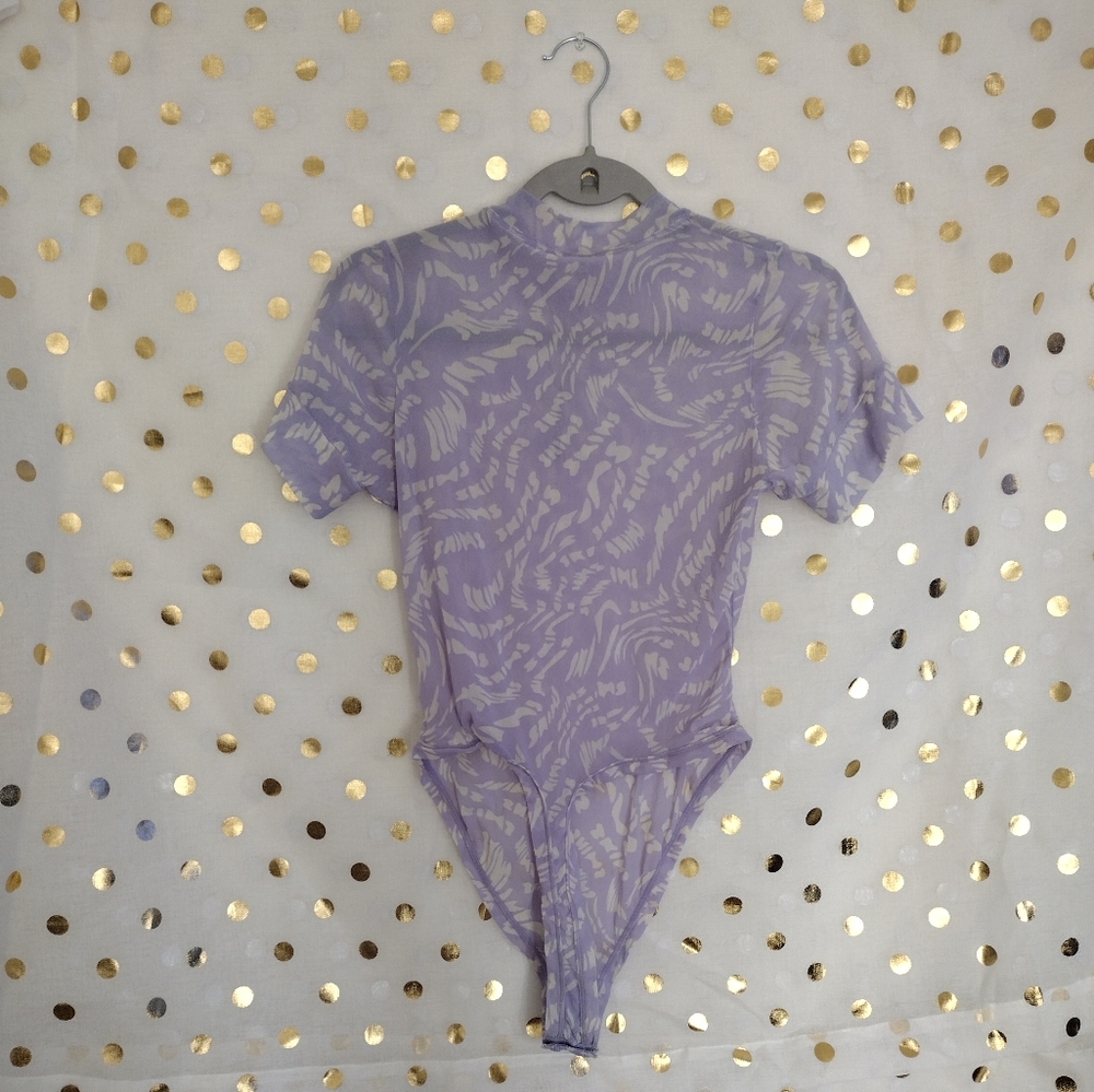 Skims tee shirt thong bodysuit, lilac. Nwt, 2x